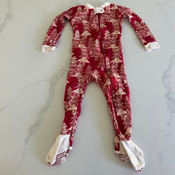 Burts Bees Baby Organic Zip Up Pajamas with Feet (Snug Fit) Size 18 Months - Picture 1 of 6